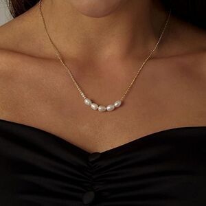 Free People Baroque Pearl River Necklace